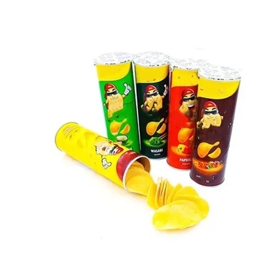 Douanedocument Buis Voedselverpakking Aluminiumfolie Inline Aardappelchips Snacks Container