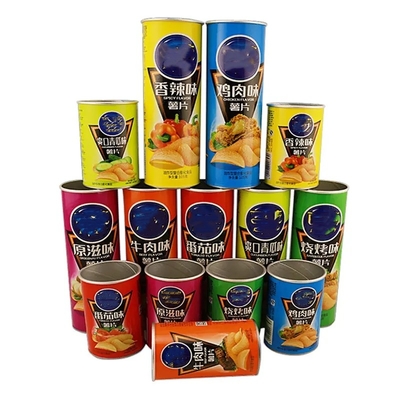 Douanedocument Buis Voedselverpakking Aluminiumfolie Inline Aardappelchips Snacks Container