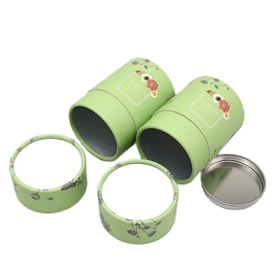 Food Grade papieren buis met blik voor Food Tea Protein Powder