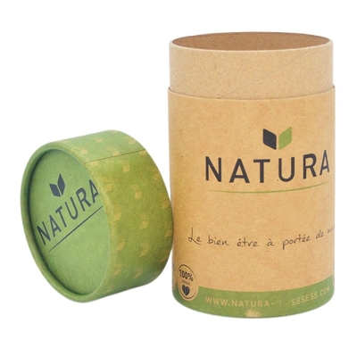 Bedrukte Food Kraft Paper Tube Ronde Cilinder Theekoekjes Snoepverpakking
