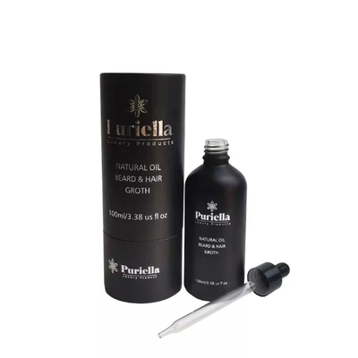 100 ml fles etherische olie verpakking papieren buis ronde container voor cosmetica