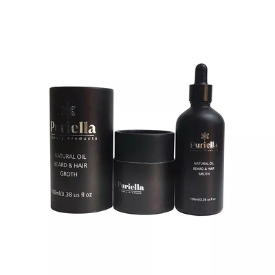 100 ml fles etherische olie verpakking papieren buis ronde container voor cosmetica