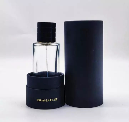 30ml 50ml 100ml Zwart Kraft Kartonnen Papieren Buis Parfum Fles Met EVA Insert