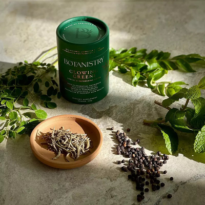 Aangepaste biologisch afbreekbare voedselpoederbuis Bronzing kartonnen cilinder voor losse theeverpakkingen