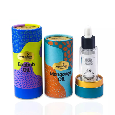 30 ml bedrukte kartonnen etherische oliebuis verpakking papieren container voor cosmetische flessen