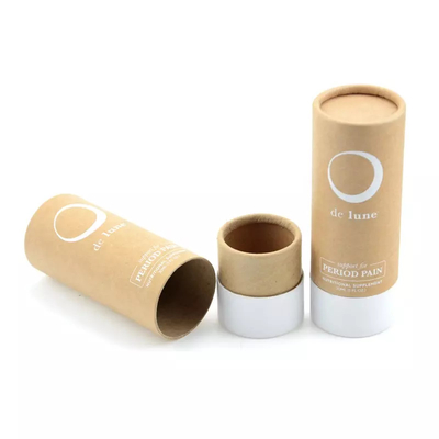 30ml etherische olie kraftpapier buis verpakking aangepaste logo cosmetische verpakking