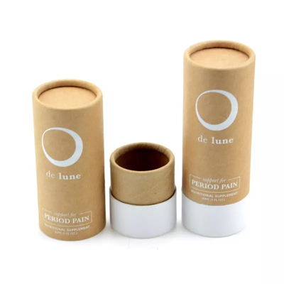 30ml etherische olie kraftpapier buis verpakking aangepaste logo cosmetische verpakking