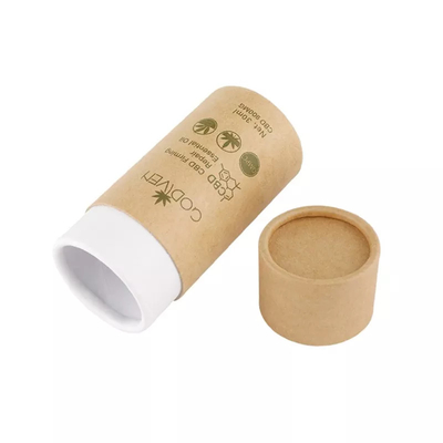 Aangepaste CBD etherische olie ambachtelijke papieren buisverpakking Cosmetische ronde papieren buisverpakking