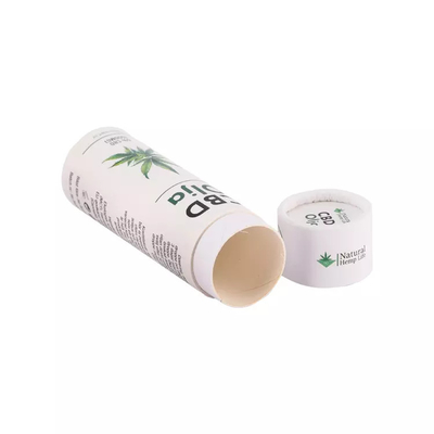 10ml CBD etherische olie ronde papieren buisverpakking Cosmetische cilinderbuizenverpakking