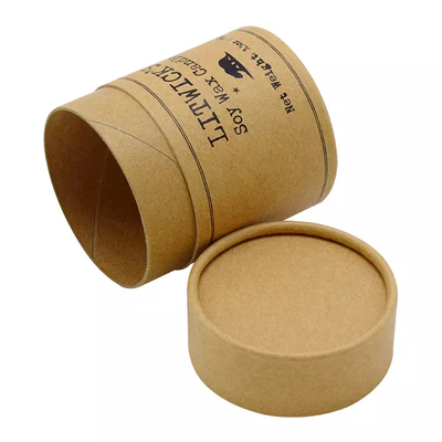 3.5oz kaarsdocument Cilinder Verpakkingsdouane Logo Kraft Paper Tube Boxes