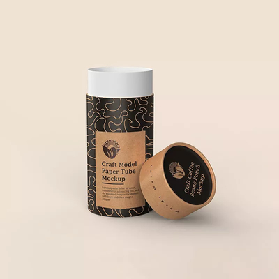 De Container Biologisch afbreekbare Leeg van koffiebean packaging cylinder round paper