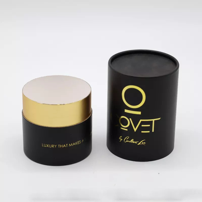 Douane Gouden Stempelend Logo Cosmetic Paper Tube Packaging voor Parfumkaars