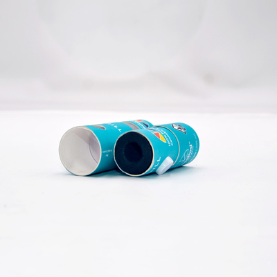 Aangepaste vape kindveilige papieren verpakking Kleine ronde papieren buis met doorzichtig venster