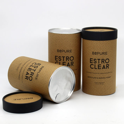 De luchtdichte Containers van de Kartonbuis, Gedrukte het Document van CMYK Douane Buizen 157gsm