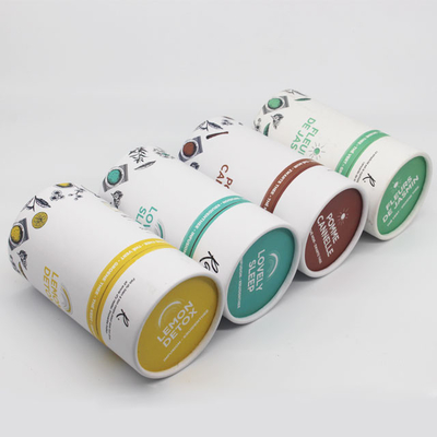 Tea Tube Verpakking Aluminiumfolie Ronde Containers voor Voedingsmiddelen Snoep Chocolade Verpakking