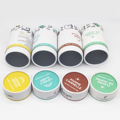 Tea Tube Verpakking Aluminiumfolie Ronde Containers voor Voedingsmiddelen Snoep Chocolade Verpakking