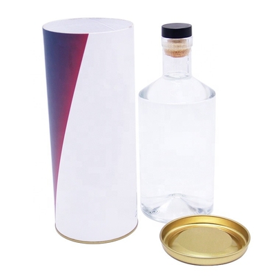 De Giftdoos van het metaaldeksel voor de Druk van Champagne Bottle Biodegradable CMYK