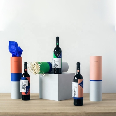CMYK-de Presentatievakje van de Wijnfles, de Wijnvakjes van het Cilinderkarton