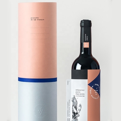 CMYK-de Presentatievakje van de Wijnfles, de Wijnvakjes van het Cilinderkarton