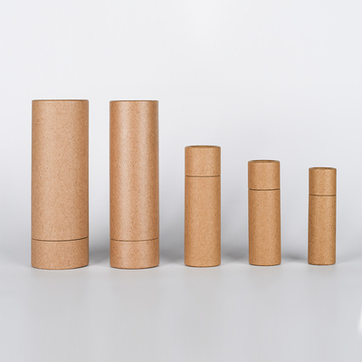 De duw op de Vriendschappelijke Kraftpapier Verpakking van Eco, verschroeit Biologisch afbreekbare Chapstick-Buizen