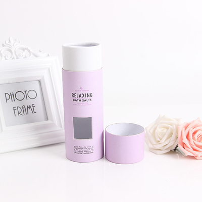 OEM Cosmetische Papieren Buis met Venster voor Badzout Verpakking Persoonlijke Verzorging Papieren Cilinder